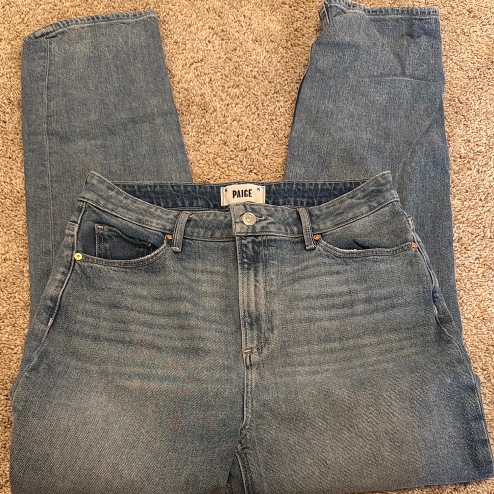 PAIGE Classic Light Blue Jeans- high rise